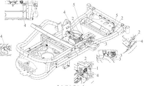 Electrical Diagram and Parts List for ZTS1-50KH (17ARGBYLA10)(2023) Cub Cadet Lawn Tractor